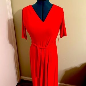 Preston & York, Medium , V neck, belted Maxi dress.